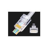 100 Adet - Yeni Nesil Jak Cat5/cat6 Rj45 Konnektör 100 Lü Paket Cat6 Ez Plug