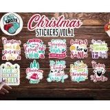 100 Adet Yilbasi Christmas Graffiti Jdm Araba Stickers Motor Bisiklet Laptop Sticker Etiket Cikartma