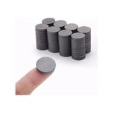 100 Adet, Yuvarlak Mıknatıs, Çok Amaçlı, Süsleme Mıknatısı, 14x3mm Ferrit Magnet