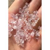 100 Adet(50 Çift) Silikon Küpe Arkalığı, Küpe Pistonu, Küpe Arkası 6X5 Mm Tkr001