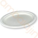 100 Adetnature Ekolojik Karton Kağıt Tek Kullanımlık Oval Tabak - 20X26 cm - Çok Renkli