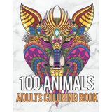 100 Animals - Adult Coloring Book