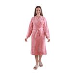 %100 Bambu Kadın Şal Yaka Sabahlık/Bornoz Carmen 2XL