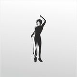 100 cm Dans Folyo Sticker