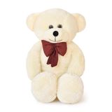 100 cm Dev Pelüş,Papyonlu Ayı,Peluş,Yumuşak ve Sevimli Büyük Boy Oyuncak,Sarılmalık,Papyonlu Ayıcık,Sevgiliye Hediye Ayıcık,Dev Ayı,Büyük Boy (Krem)