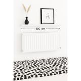 100 cm Mat Beyaz Mdf Petek Üstü Raf Gizli Montaj Ahşap Duvar Rafı