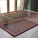 100 cm x 150 cm yükseklik 53 cm sık aralıklı ahşap köpek çiti