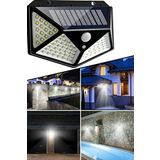 100 Cob Led'li Güneş Enerjili Sensörlü Duvar Ve Bahçe Lambası 1410
