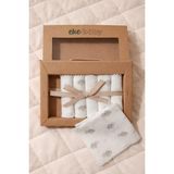 %100 Coton 6 Lı Bebek Ağız Silme Mendili - KAPLUMBAĞA