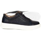 %100 Deri Erkek Ayakkabısı, Yeni Sezon Lüks Deri Erkek Sneaker,%100 Hakiki Deri Bağcıklı Ayakkabı (Lacivert, EU Ayakkabı Beden Sistemi, Yetişkin, Erkek, Sayısal, Orta, 44)