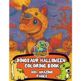 100+ Dinosaur Halloween Coloring Pages for All Ages: A coloring book filled with cute dinosaurs in halloween costume trick or treating including T Rex ... , Spinosaurus , Velociraptors and more