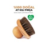 %100 Doğal At Kılı Fırça |Kan Dolaşımı Destekleyici,Selülit Karşıtı,Cilt Arındırıcı|Sentetik İçermez