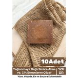 %100 Doğal Güzel Kokulu El Yüz Saç Vücut Cilt Orijinal Bitkisel Kükürt Katran Sabunu 120G - 10 Adet
