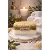 %100 Doğal Kabak Lifli Sabun - Zeytin Yağlı & Keçi Sütü - 100 Gr