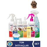 %100 Doğal Kedi Köpek Diş Fırçalı Sağlık Seti Pati Balm Ağız Göz Kulak Yara Bakımı Çiş Koku Giderici