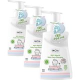 %100 Doğal Organik Sertifikalı Bebek Köpük Şampuanı Saç Vücut Lavanta Konak Önleyici Yenidoğan 200 ml (3 Paketi) - Renkli
