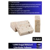 %100 Doğal Üretim Bitkisel Cilt Temizliği&saç Dökülmesine Karşı Etkili Organik Çörekotu Sabunu 3'lü