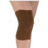 %100 Doğal Yün Termal Dizlik - Romatizma ve Eklem Ağrısı Destekleyici - Unisex (2 Adet / 1 Çift) (Kahverengi, M)