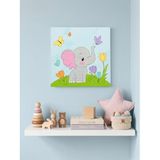 %100 El Yapımı Orijinal Çizim Çocuk Odası Tablosu - 20x20 cm Akrilik Duvar Dekorasyonu