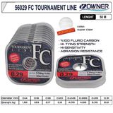 %100 FLOUROCARBON MİSİNA OWNER Tournament Fc 50m Super Clear 0,26MM