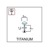 %100 G23 Titanyum Zirkon Tek Taşlı Pırlanta Model Kıkırdak Conch Tragus Labret Piercing Gümüş