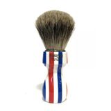 %100 Gerçek Porsuk Kıllarına Sahip Zenith Barber Pole Tıraş Fırçası - Best Porsuk - Made İn Italy