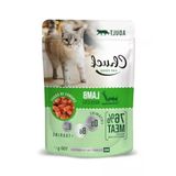 100 Gr Kuzu Etli Yaş Kedi Maması, 24 Adet Paket