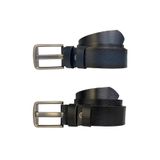 %100 Hakiki Deri, Efsane Füme Geniş Dilli; Siyah, Lacivert 2'li Set Kemer 4 cm x2li-4cm-fume-GEN..dili