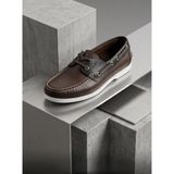 %100 Hakiki Deri Glossy Leather Men's Shoes - Urban Street Style Kalın Taban - Kahverengi