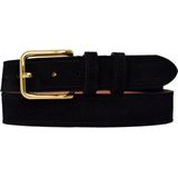 %100 Hakiki Deri, Gold Renk Tokalı 4 cm Süet Siyah Kadın Kemeri; Kot, Spor Kemer=süet.76.siyah - 115 cm
