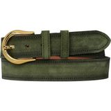 %100 Hakiki Deri, Gold Tokalı 4 cm Süet Açık Yeşil Kadın Kemeri; Kot, Spor Kemer=süet.70.açık.yeşil - 110 cm