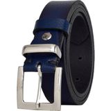 %100 Hakiki Deri, Gümüş Takım Tokalı 3 cm Lacivert Kadın Kemeri; Elbise, Pantolon Kemeri=3cm-Kdn-48 - 95 cm