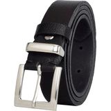 %100 Hakiki Deri, Gümüş Takım Tokalı 3 cm Siyah Kadın Kemeri; Elbise, Pantolon Kemeri=3cm-Kdn-48 - 125 cm