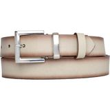 %100 Hakiki Deri, Gümüş Takım Tokalı 3 cm Vizon Kadın Kemeri; Elbise, Pantolon Kemeri=3cm-Kdn-48 - 100 cm