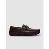 %100 Hakiki Deri Kahverengi Tokalı Erkek Loafer