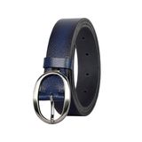 %100 Hakiki Deri Mat Gümüş Oval Tokalı İnce Kadın Kemeri, 3 cm 3cm-KDN-39-nik.ov