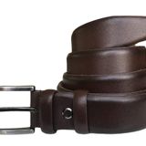 %100 Hakiki Kaliteli Deri Kahverengi Klasik Kumaş Pantolon Kemeri 3,5 cm, Go-Dk-KLA-02