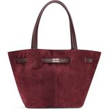 %100 Hakiki Süet Deri Uzun Askı ve Mıknatıs Kapama Detaylı Kadın Omuz Çantası - En: 10 cm , Genişlik: 44 cm, Yükseklik : 26 cm'dir. - Bordo