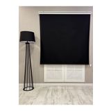 %100 Işık Geçirmez Blackout Stor Perde, Siyah, 160 x 200