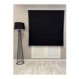 %100 Işık Geçirmez Blackout Stor Perde, Siyah, 170 x 200