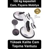100 Kg Kapasiteli İkili Cam Vantuzu Alüminyum Vakumlu Taşıma Kaporta Göçük Çektirme Fayans Tutucu