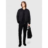 %100 Koton Slim Fit Desenli Kanvas Pantolon Erkek Siyah T-Shirt - 323A4TFHSE01T - 28