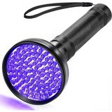 100 LED 395NM Mor Işık Uv El Feneri - Ultraviyole Siyah Fener - Ev Otel Evcil Hayvan Para