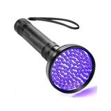 100 Led 395Nm Mor Işık Uv El Feneri - Ultraviyole Siyah Fener