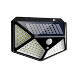 100 LED Solar Hareket Sensörlü Bahçe Garaj Aydınlatma - Siyah