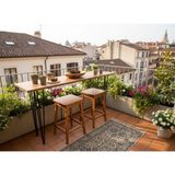 %100 Masif Ahşap Balkon Masası Çift Kat Vernikli | Kahve Köşesi, Yemek Masası, Oturma Odası - 120x40cm