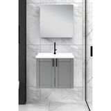 %100 Mdf - 65 cm Riva Banyo Dolabı - Gri