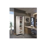 %100 Mdf 8 Raflı Çok Amaçlı Mutfak Banyo Ayakkabılık Dolabı -70 cm mtfk1122
