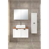 %100 Mdf - 80 Cm Aren Banyo Dolabı + 30 Cm Aren Boy Dolabı