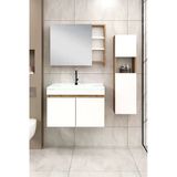 %100 Mdf - 80 Cm Saura Banyo Dolabı + 30 Cm Saura Boy Dolabı